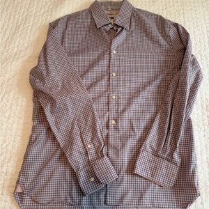 Men's Checked Dress Shirt - pink and Blue